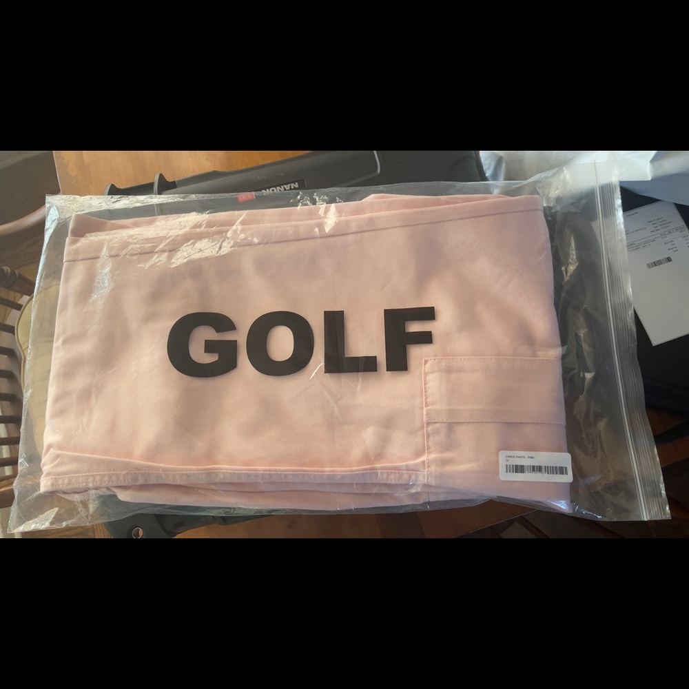 RARE & UNOPENED | GOLF WANG pink cargo pants sz 34